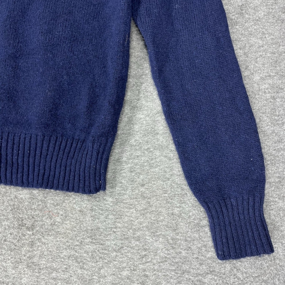 Vintage 1970s Izod Lacoste Sweater Mens Large Blue 100% Wool Long Sleeve - Picture 2 of 16